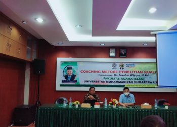 Coaching Metode Penelitian Kualitatif dengan Narasumber Dr. Candra Wijaya, M.Pd